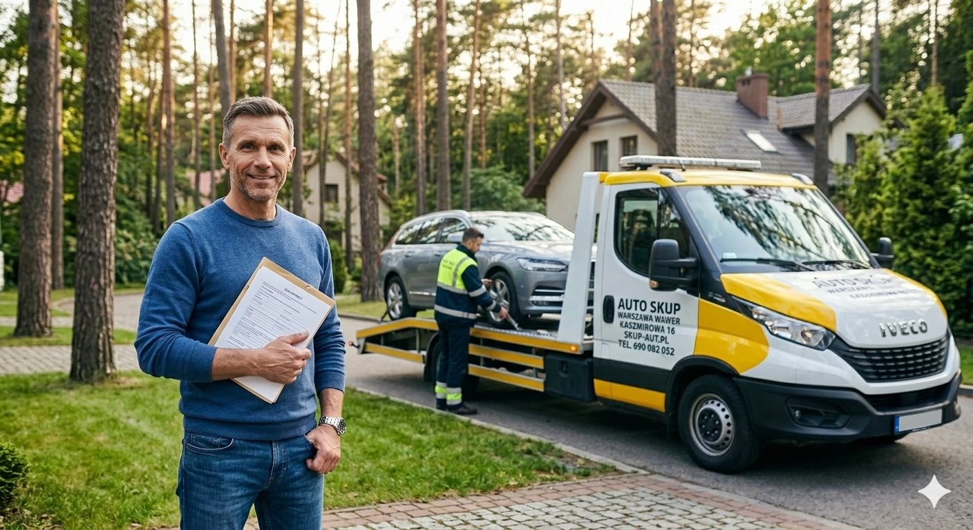 Szybka transakcja w 24 godziny: zadowolony klient skupu aut w Warszawie Wawer.