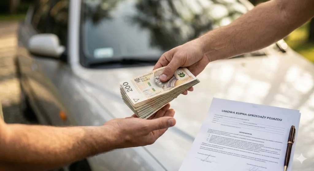 Sprzedaż auta bez ubezpieczenia Warszawa. Bezpieczna wypłata gotówki w Auto Skup Wawer.